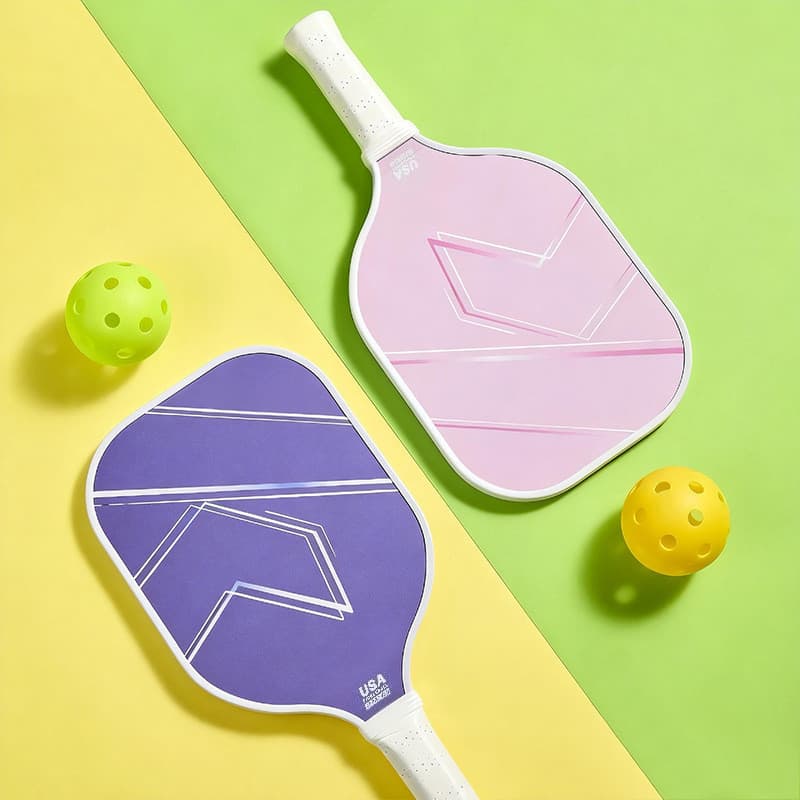 Raquete de picles de fibra de vidro de alta qualidade Ultra leve esportes ao ar livre casal pickeleba pickleba