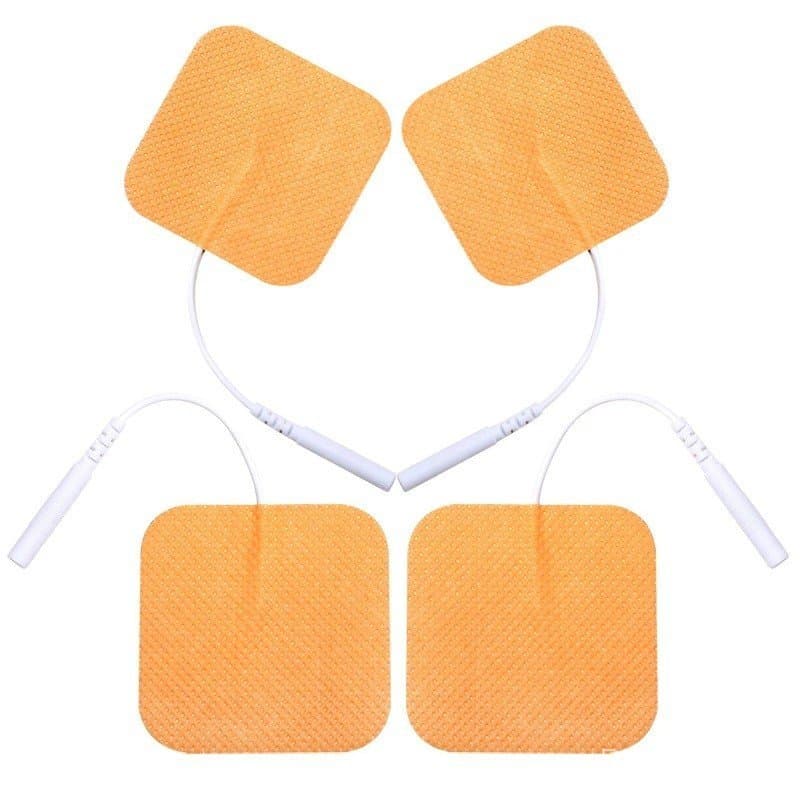 Almofadas de Eletrodo Autoadesivas 5*5cm em Tecido Não Tecido com Gel para Massagem, Acessórios para Estimulador Muscula