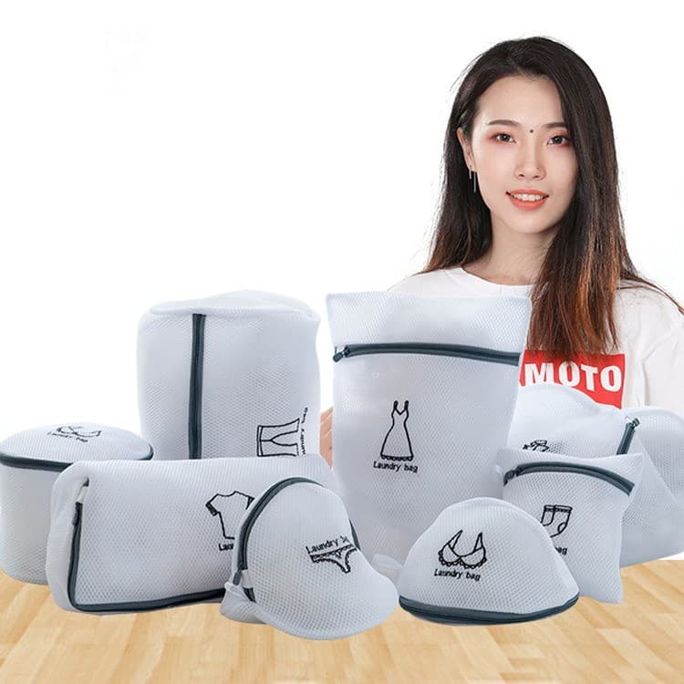 Saco para lavar roupas, saco de proteção para lavagem à máquina, saco de armazenamento respirável para secagem de roupas