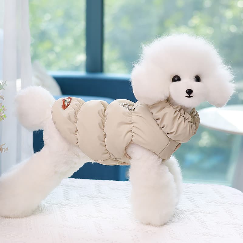 Roupas para cães roupas de inverno colete fivela quente roupas de algodão para cachorros de duas pernas ro