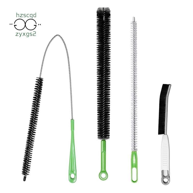 Conjunto De Escova De Limpeza Flexível , 4 Unidades , Para Aberturas De Secador , Bobinas De Geladeira , Sistemas HVAC E