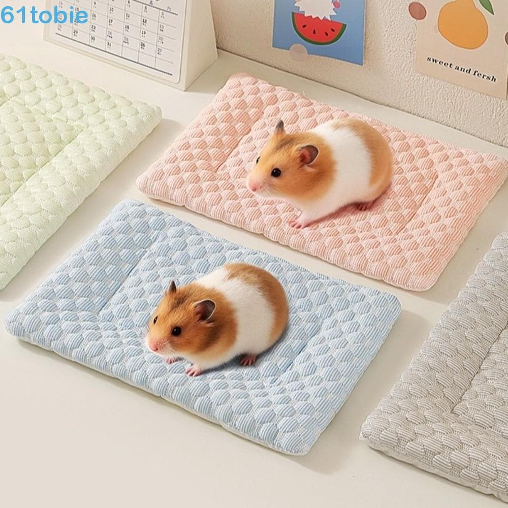 Tapete De Resfriamento De Hamster TOBIE , Almofada De Seda Gelada Antiderrapante Cama De Cobaia , Dormir Confortável E R