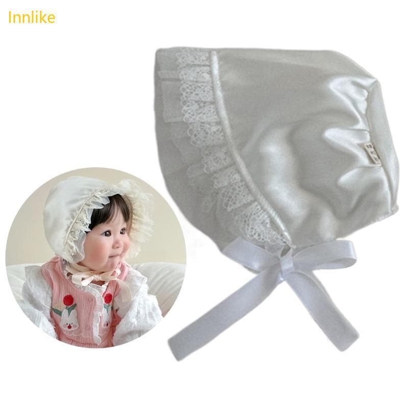 Innlike Soft Respirável Courtly Chapéu Enfermeiras Para Bebês Elegante Meninas