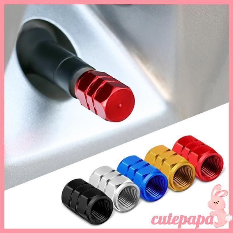 cutepa 4 Pçs Adaptador Pneu Carro Hastes Tampa Alumínio Haste Da Do Ar Acessórios
