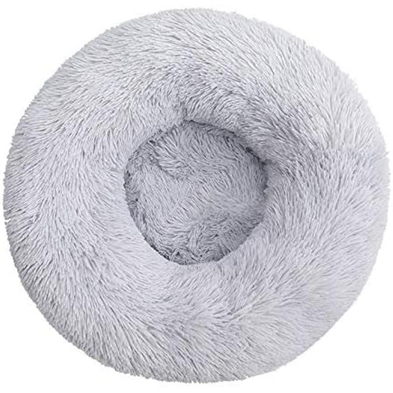 Cama De Pelúcia Para Animais De Estimação , Super Macia Cães , Canil , Redondo , Inverno , Quente , Sono , Filhote De Ca