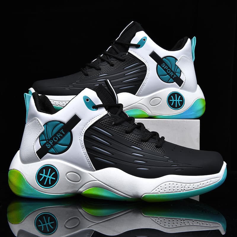 Tênis de basquete de cano alto masculino All-Match tênis de sola grossa sapatos masculinos