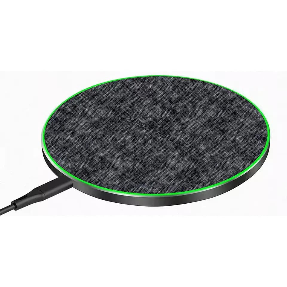 Carregador Sem Fio H'Maston 20W Wireless Qi Indução Rápida para Celular Compatível com Samsung Iphone