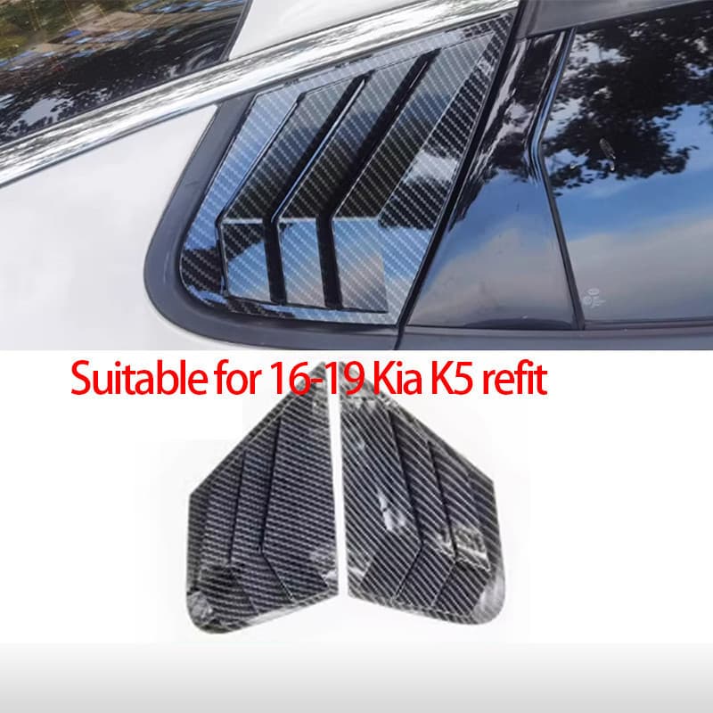 Adequado Para 2016-2019 Kia K5 Modificado Persianas Laterais Traseiras Decorativas Guarnição Externa Do Carro Janela Tra