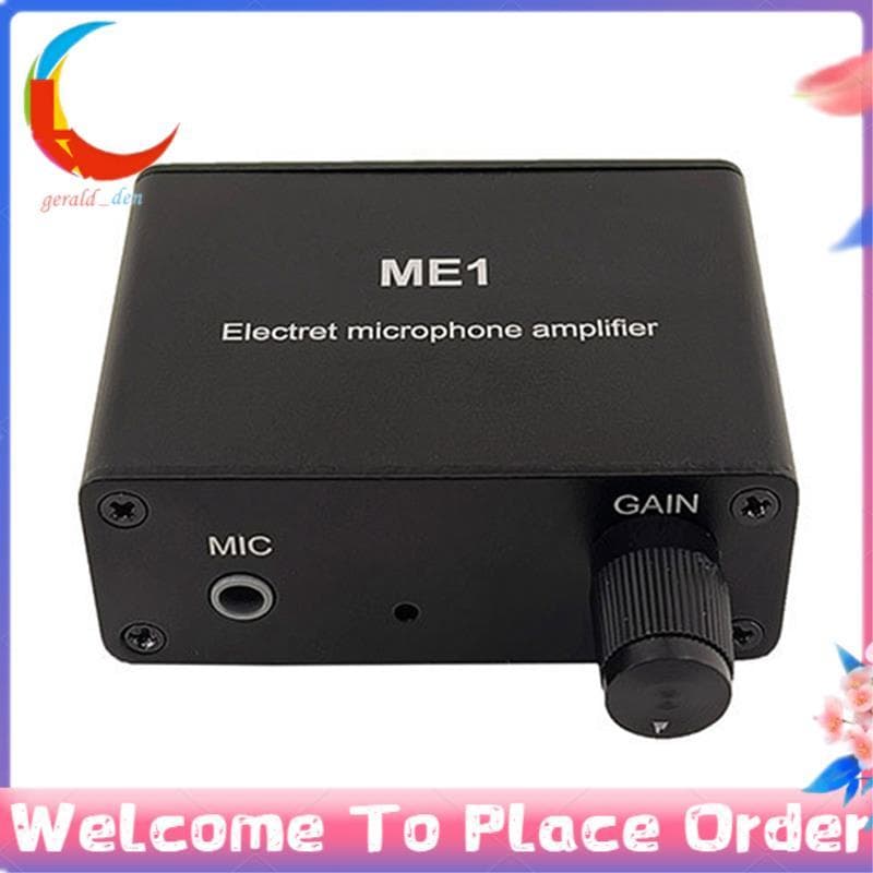 3.5mm ME1 Microfone Condensador Amplificador De Fone De Ouvido Pré-Áudio Placa De Mistura