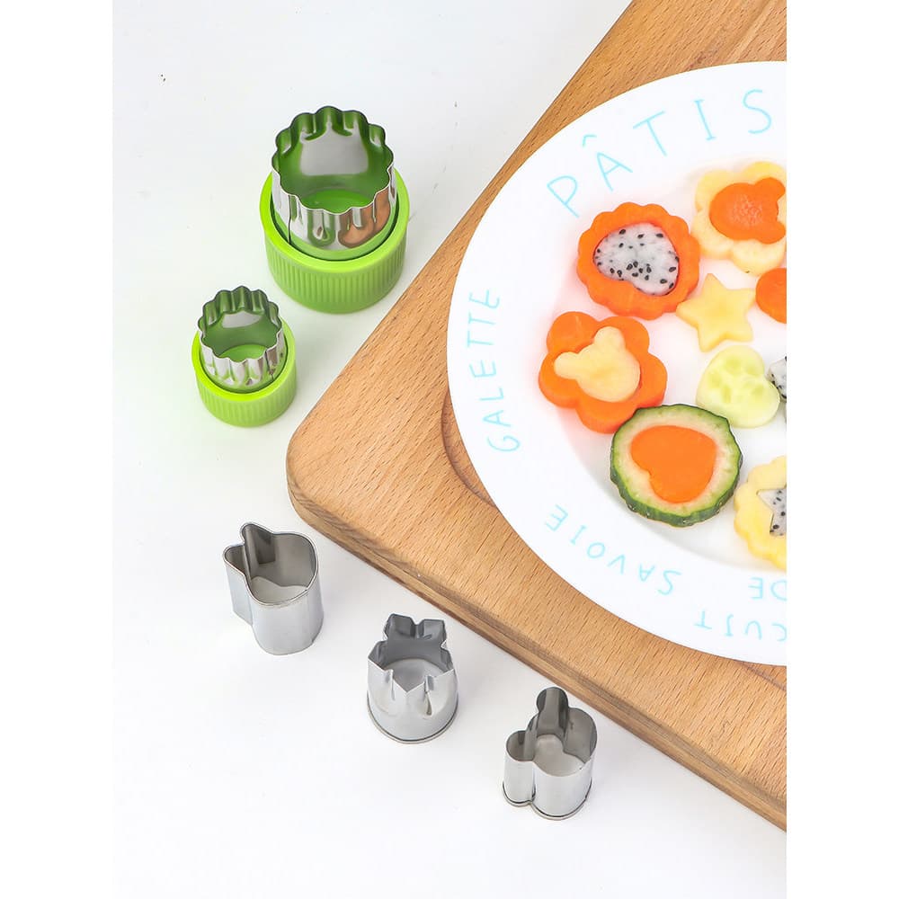 Molde de macarrão borboleta de aço inoxidável, desenho animado, forma de frutas vegetais, molde de corte, macarrão cozid