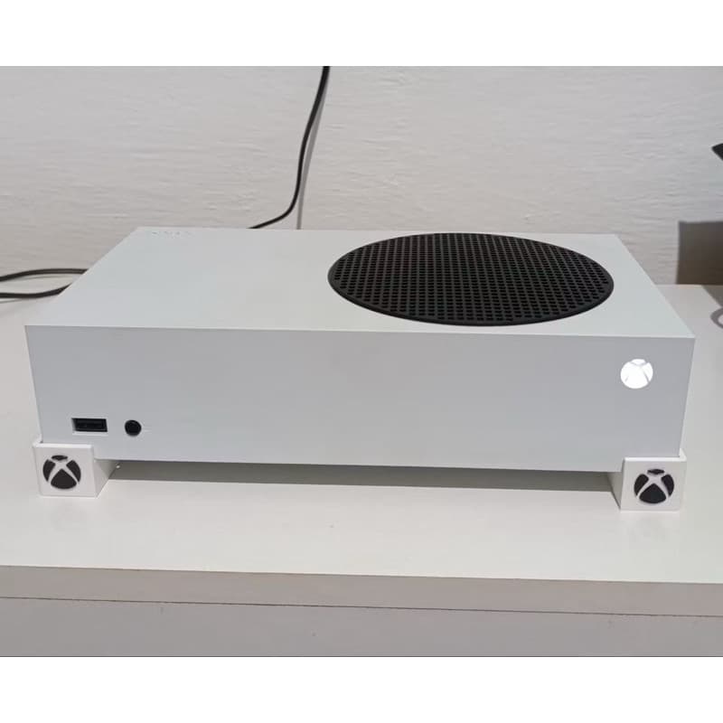 Kit 4 Suportes Pés para XBOX Series S com Logo Personalizado Impresso em 3D Antiderrapante Ventilação Console Gamer Base