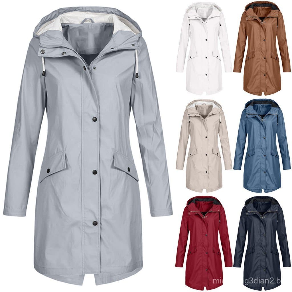 AliExpress tong Venda quente outono inverno novo produto jaqueta caminhadas ao ar livre jaqueta de comprimento médio blu