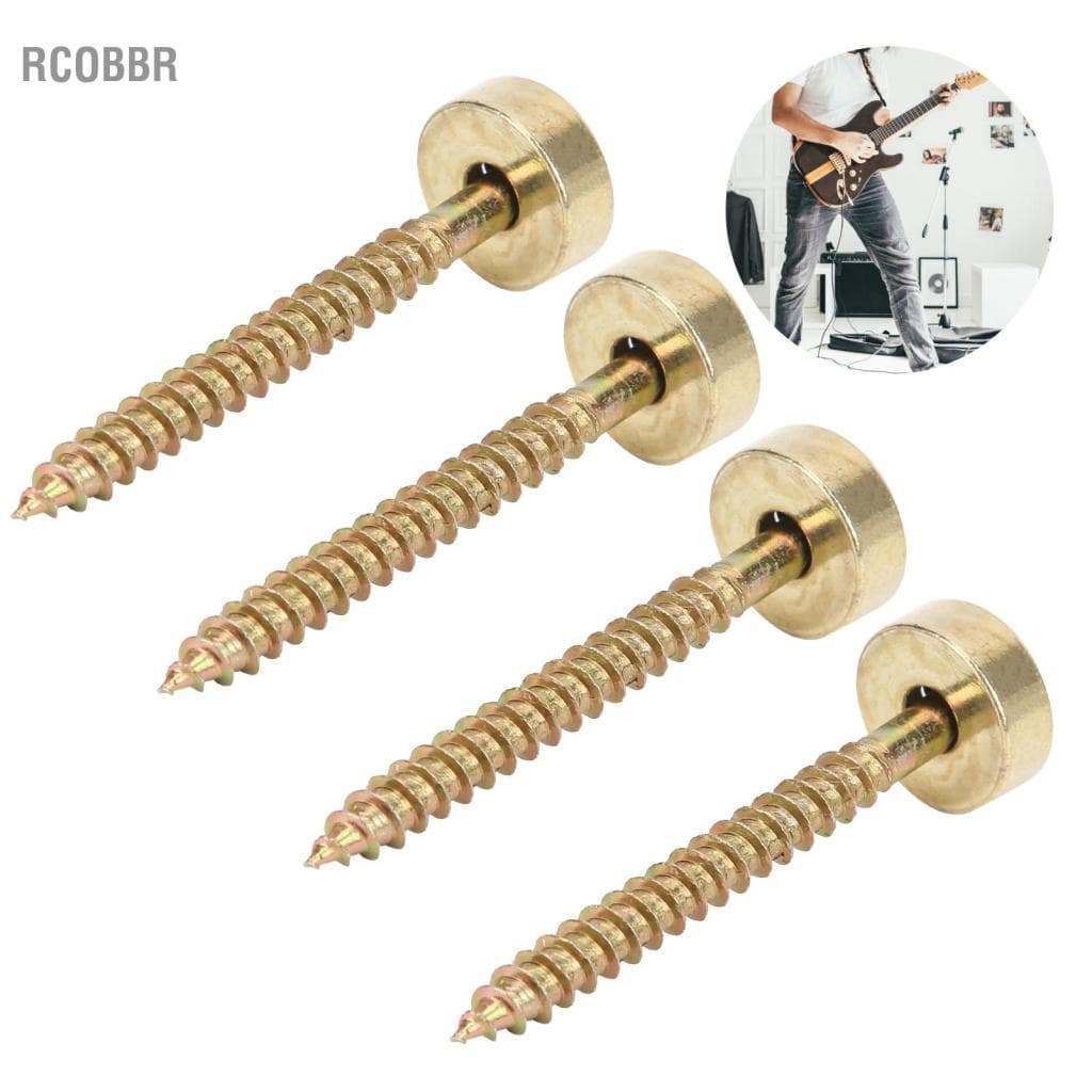 Rcobbr Rcobbr Mingzhe conjunto de bucha de junta de pescoço de guitarra, metal com acessório de parafuso para baixo