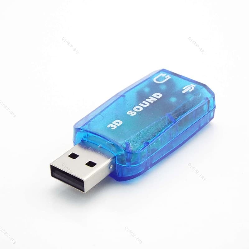 Mini Externo Usb 2.0 A 3.5mm Microfone Fone De Ouvido Estéreo Placa De Som 3d Adaptador De Áudio Nova Interface De Alto-