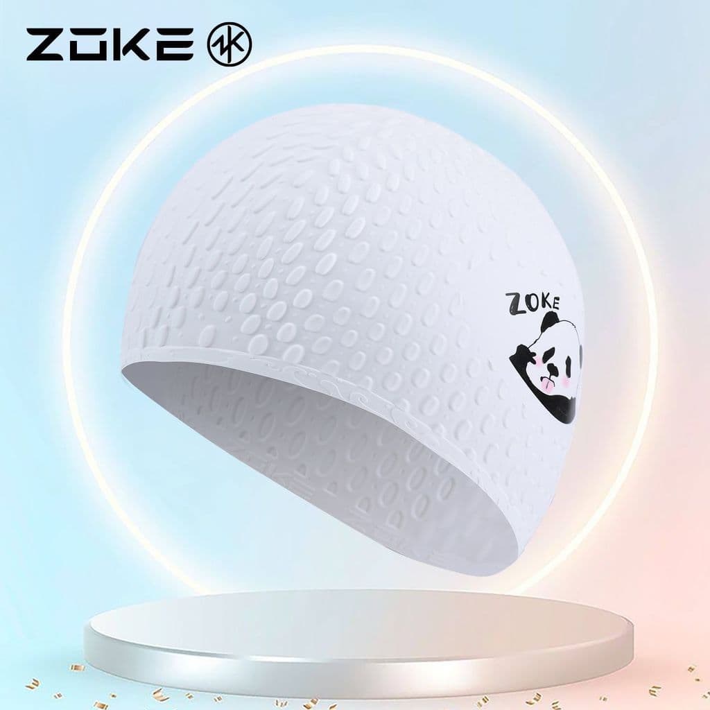 Zhuke touca de natação de Silicone, touca de natação profissional para treinamento de natação Extra grande para mulheres