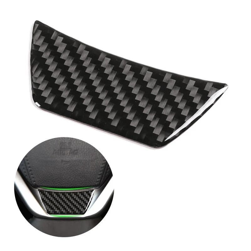 Para Toyota Highlander 2015 2016 2017 2018 Interior Do Carro Painel De Volante Fibra Carbono Capa Decoração