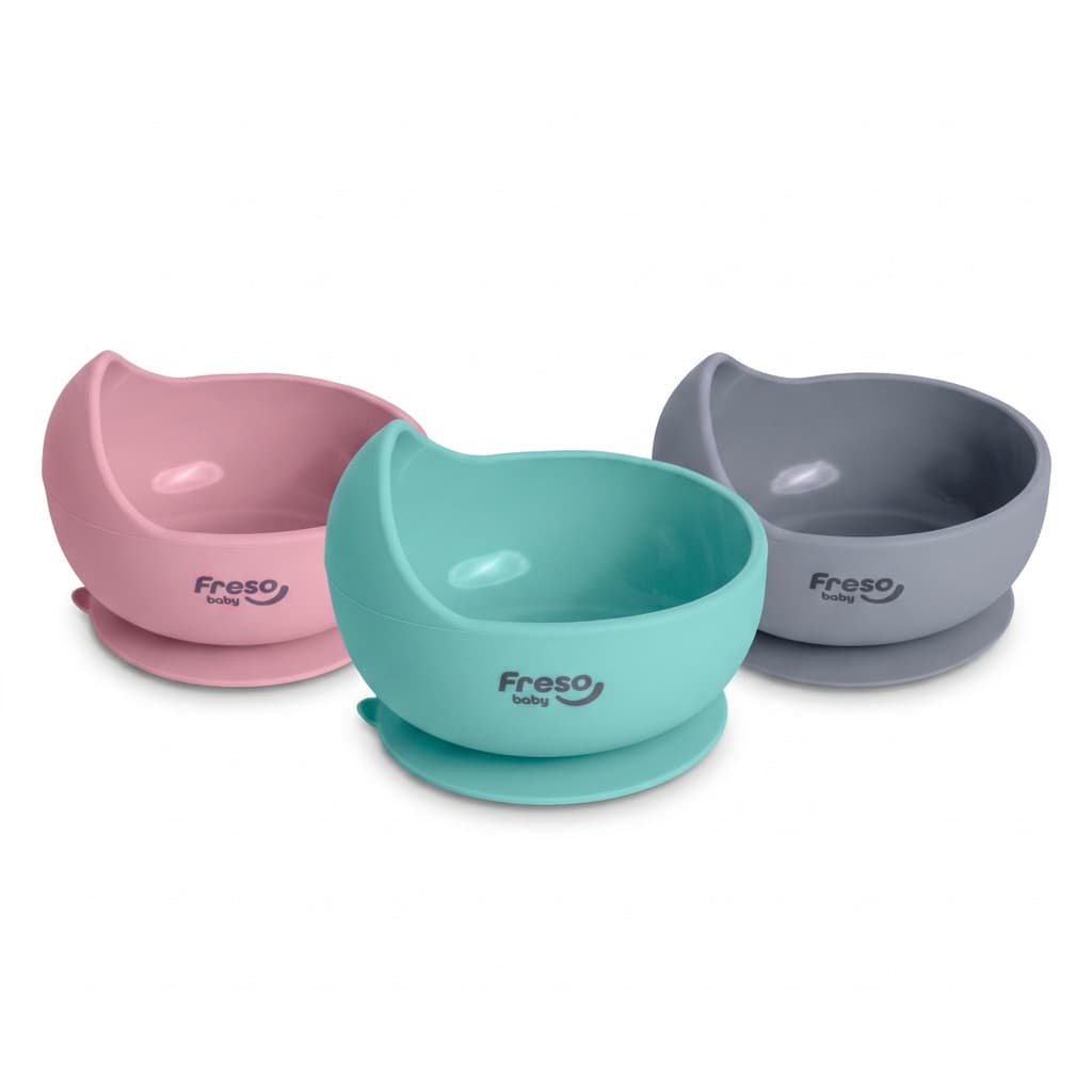 Bowl Tigela de Silicone com Ventosa Freso Baby Alimentação Bebê Infantil
