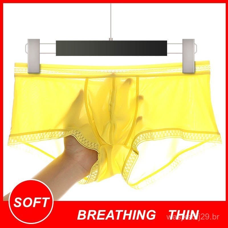 Shorts Boxer Malha Para Homens Roupa Íntima Cuecas De
