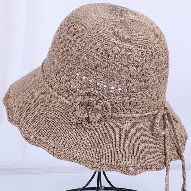 Chapéu mãe feminino verão aba grande protetor solar chapéu de sol meia-idade idosos fino chapéu de sol avó balde chapéu