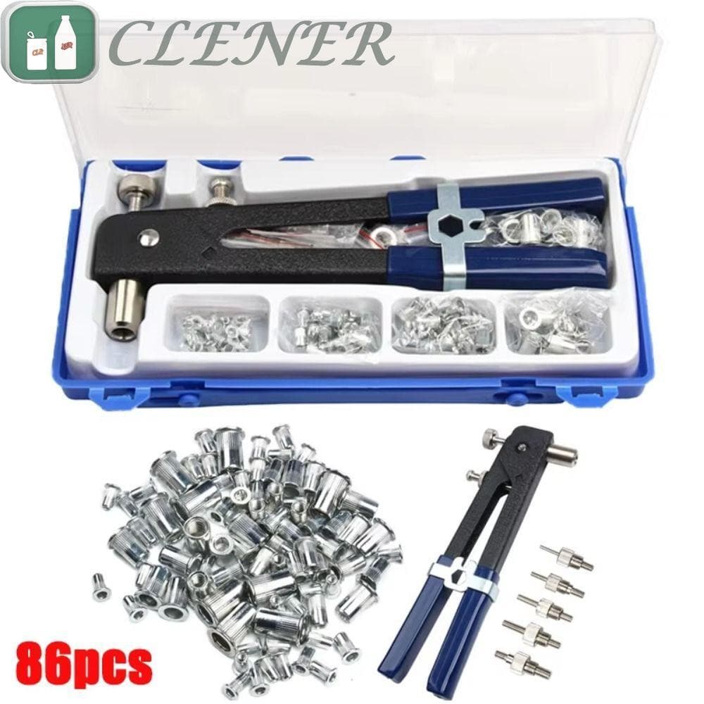 Kit De Ferramentas Para Porca De Rebite , 86 Peças , M3/M4/M5/M6/M8 , Rebitador Manual De Mão Cega , Conjunto De Alicate