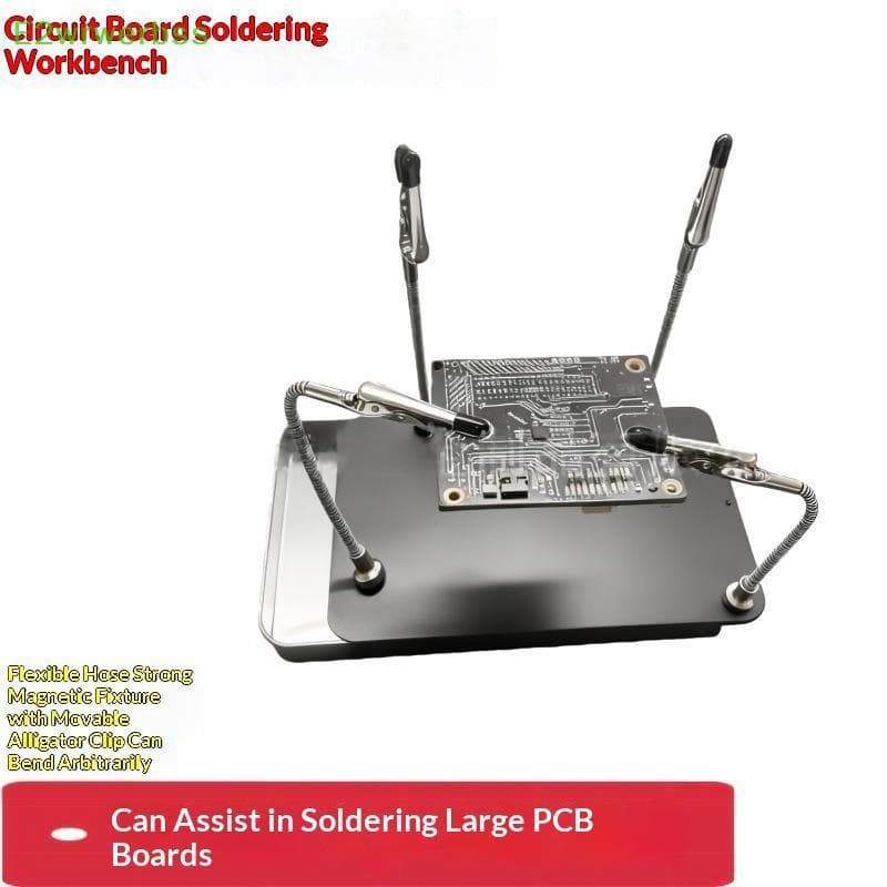 [E2wrwerbss] 10 Peças De Solda Magnética Ajudando As Mãos , Suporte PCB Flexível Com Clipes Jacaré E Caixa De Armazename