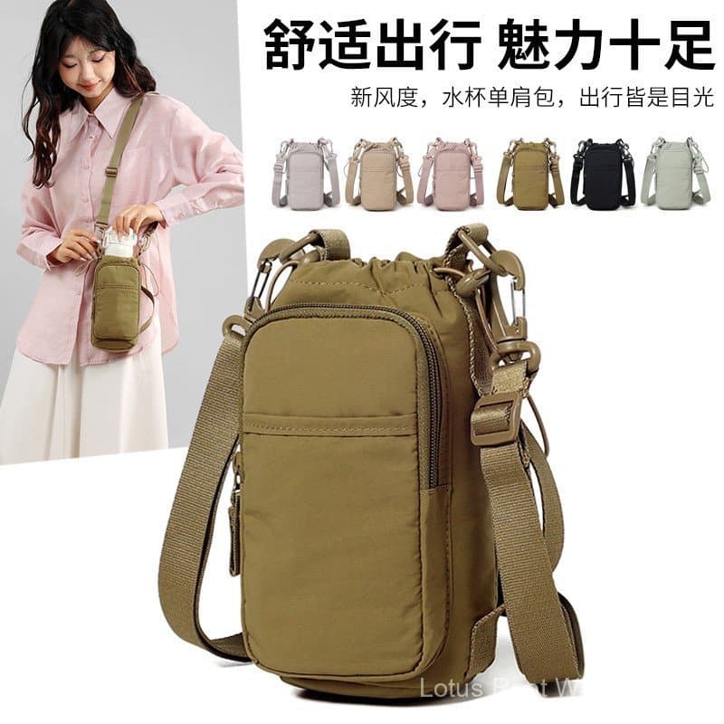 Bolsa transversal de tecido, bolsa casual multifuncional para celular, bolsa de ombro esportiva, bolsa feminina, bolsa p