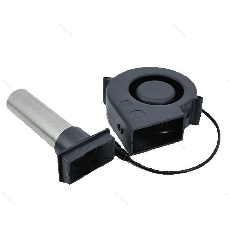 12V DC 7530 Ventilador turbo De Refrigeração Com Controlador De Energia Ajustável Para Churrasco Piquenique Grill Fogão
