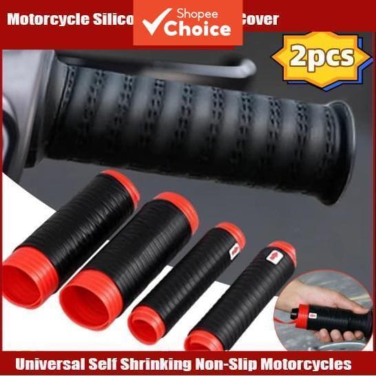Capa de Guidão de Motocicleta de Silicone Universal, Antiderrapante e Autoajustável, Protetor de Manopla para
