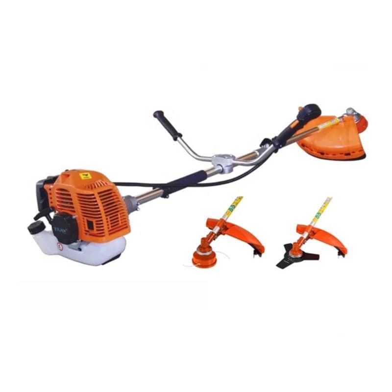 Roçadeira Aparador de Grama Cortador Multifuncional 2 x 1 Profissional A Gasolina 65cc Nakasaki - 3.2hp Nova