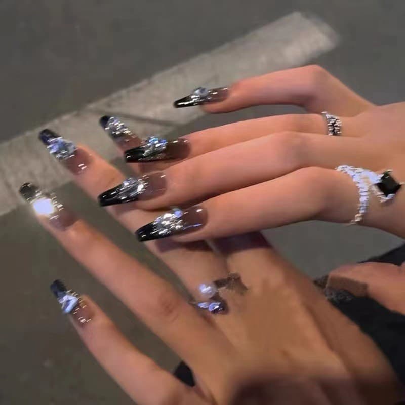 2024 estrelas noturnas usam unhas adesivos de unhas adesivos de unhas peças de unhas produtos acabados fototerapia Semi-