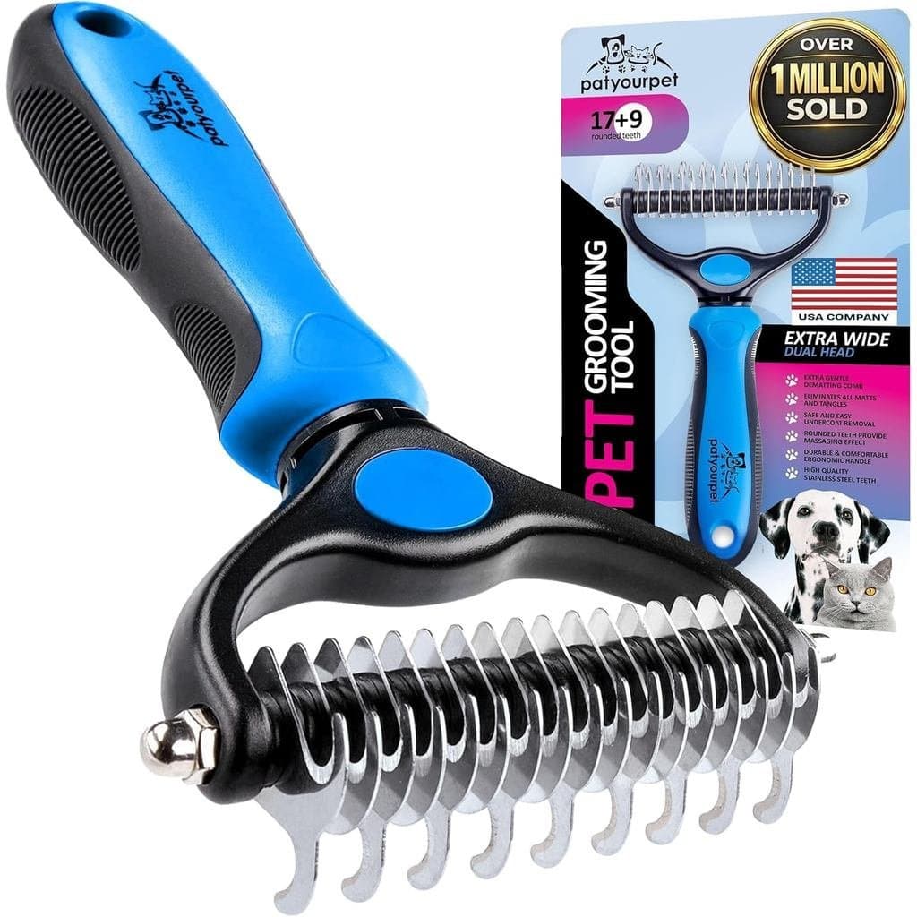 Escova para Remover Pelos de Cães e Gatos – Escovas para Gatos de Interior, Escova de Dupla Face para Remoção de Pelos e