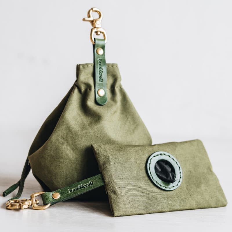 Saco de lanche portátil para cães de estimação, estoque pronto, lona com cordão ao ar livre, saco de comida para cães, s