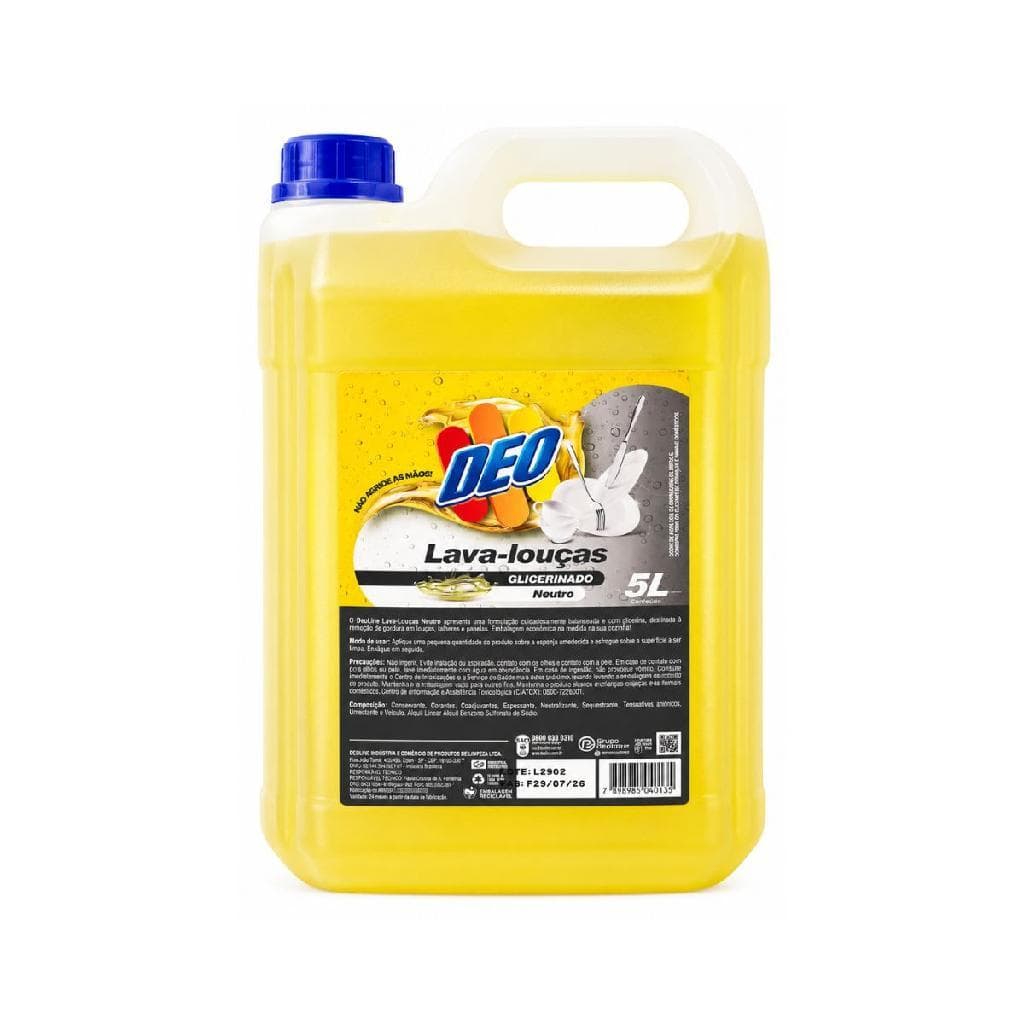 Detergente Glicerinado Neutro Deoline Premisse 5L