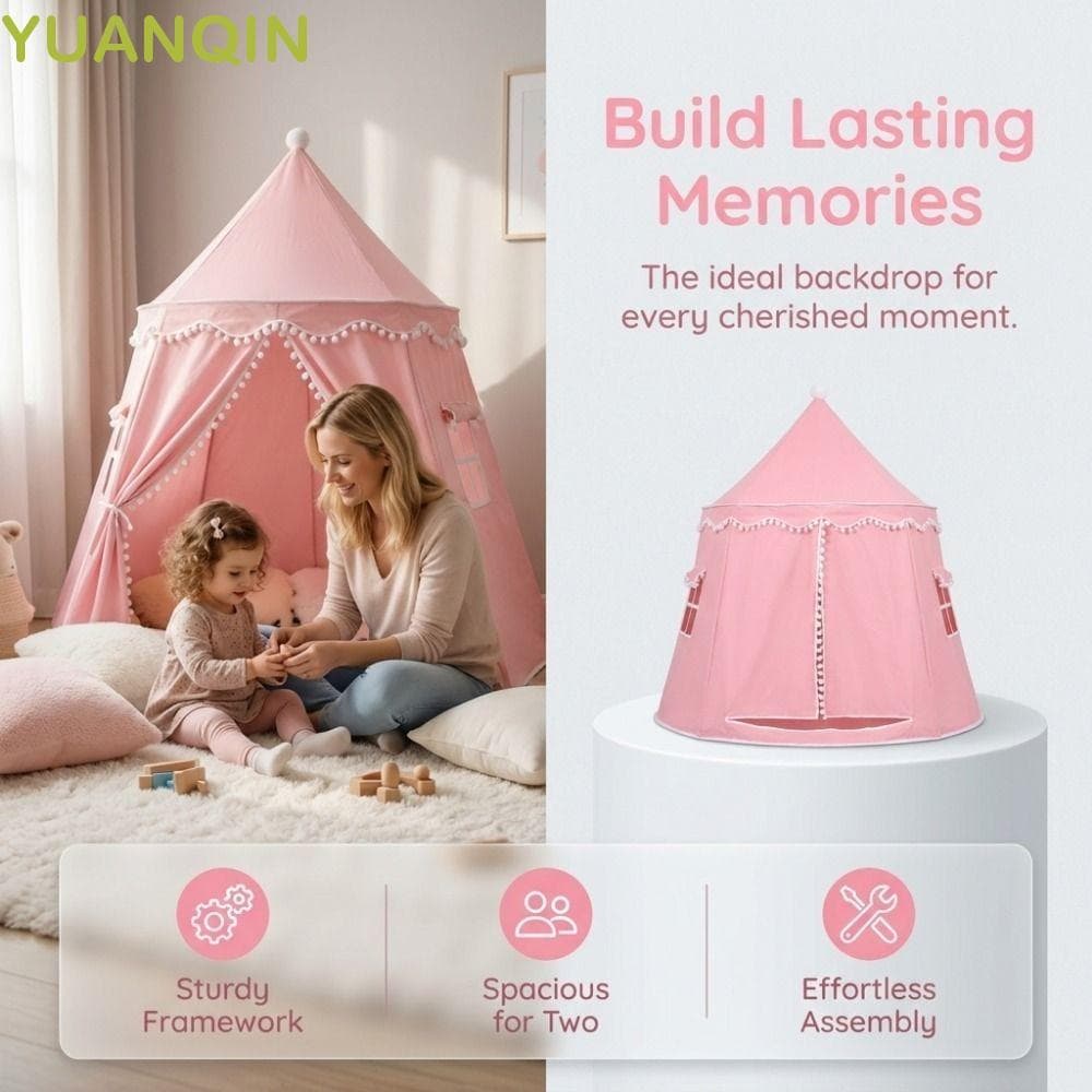 Barracas De Castelo Infantis YUANQINZT , Grande Barraca Portátil Para Crianças , Casa De Brincar Durável
