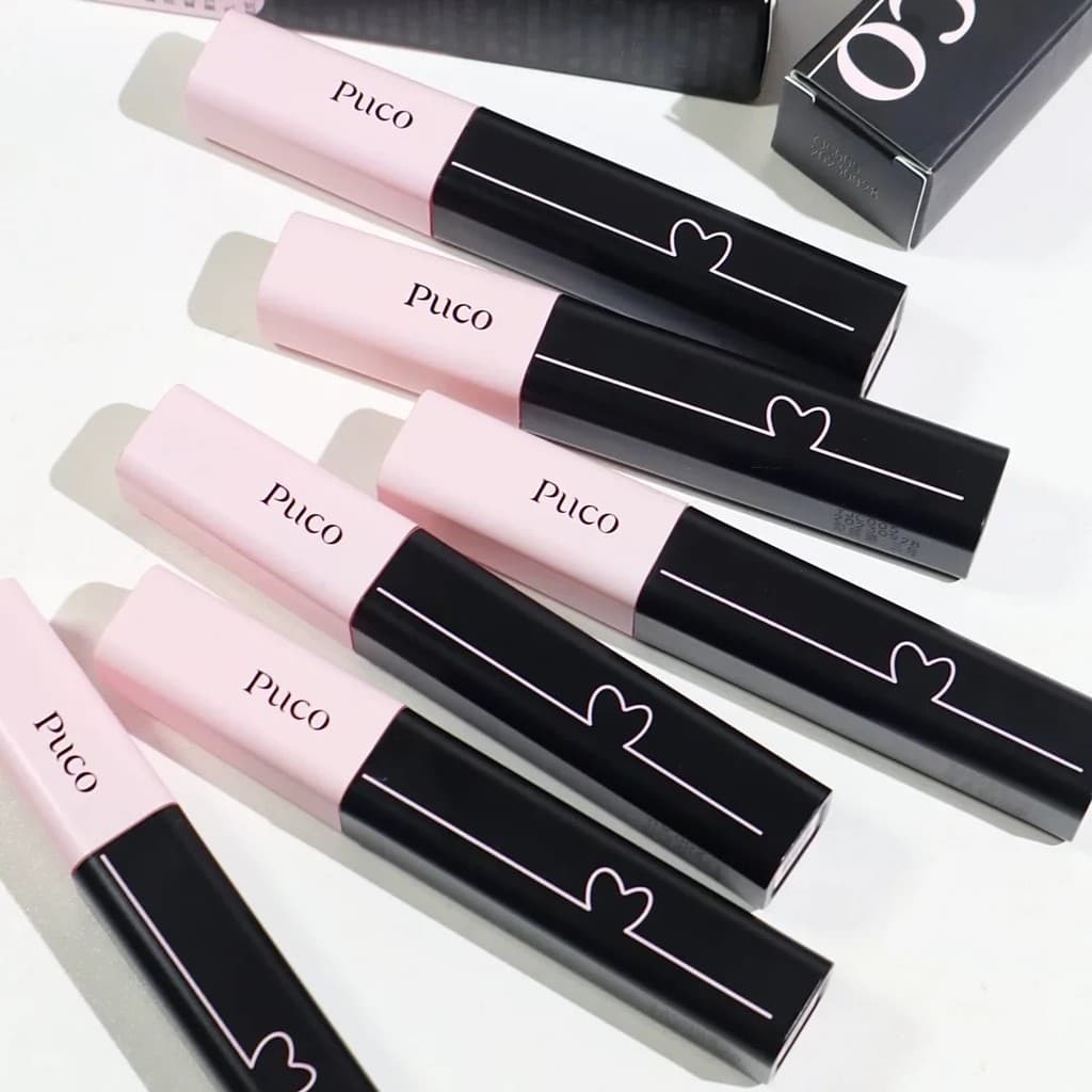 Primavera Verão Pele Amarela Sensação Branca!PUCO PUCO Lip Mud Antiaderente Cup Lip Glaze Velvet Matte Matte Batom de lo