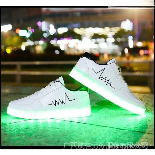 Tênis Casuais com Luzes Brilhantes, Tênis Luminosos USB para Adultos, Sapatos LED para Meninas e Homens, Tênis Iluminado