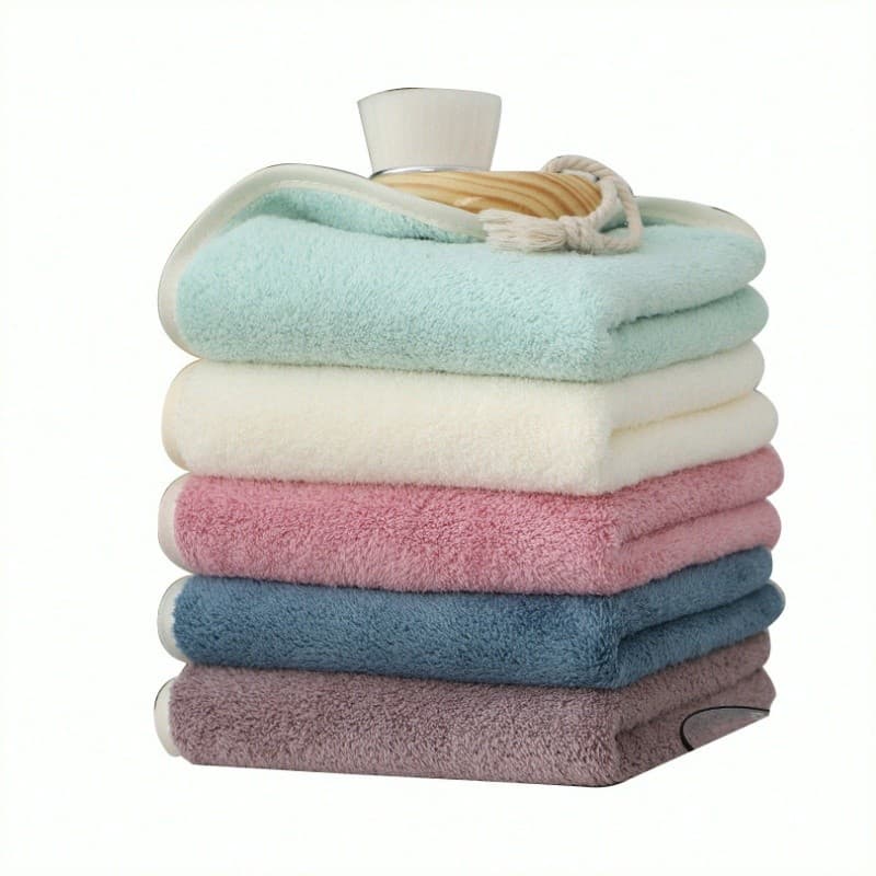 【Alta Absorção】Toalha de Rosto Toalha de Coral Alta Densidade Toalha Grossa/Toalha Coral/Toalha Banho/Secagem Rápida