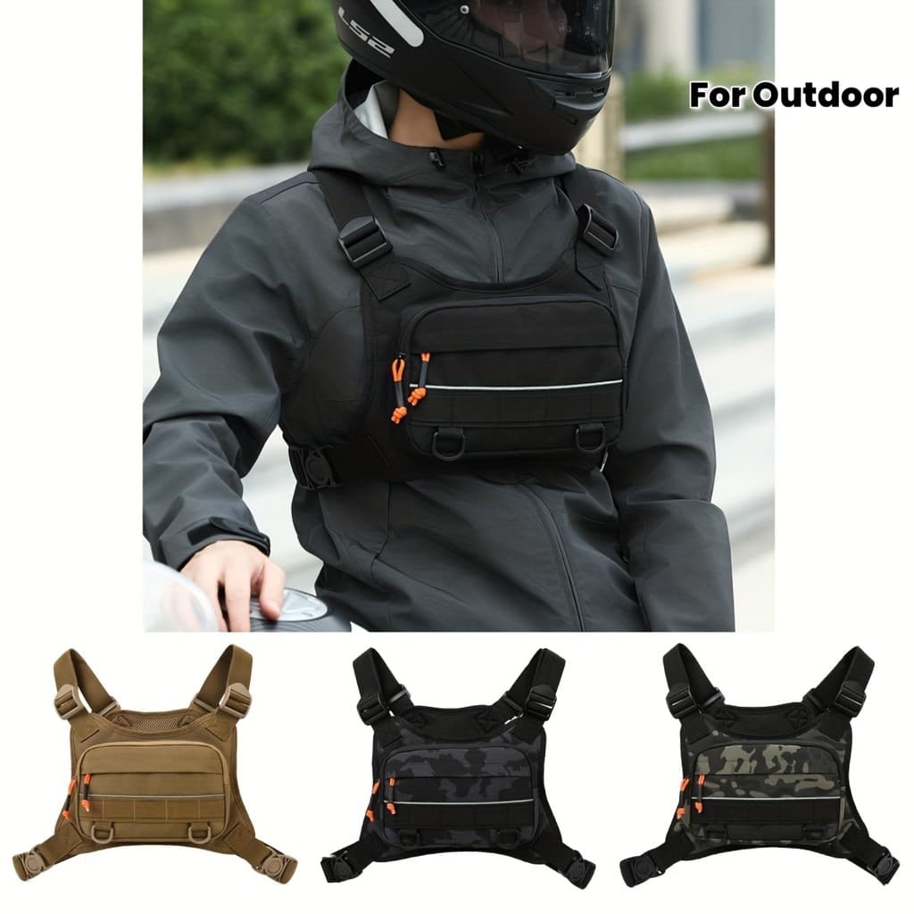 Bolsa De Peito Masculina , Ciclismo Para Motocicleta E Bicicleta Treinamento Esportivo Ao Ar Livre Fitness Pesca Com Mos