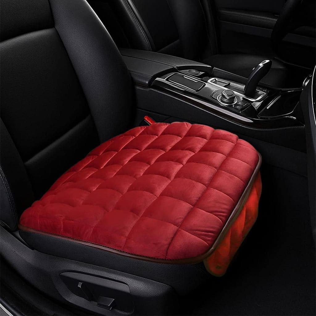 Almofada De Assento De Carro , Capa Universal De Pelúcia Macia Para Assentos Automotivos Com Bolso De Armazenamento , Pr