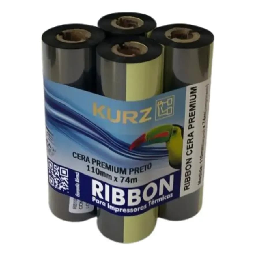 Ribbon 110x74 Cera Fita Premium Preto - Kurz