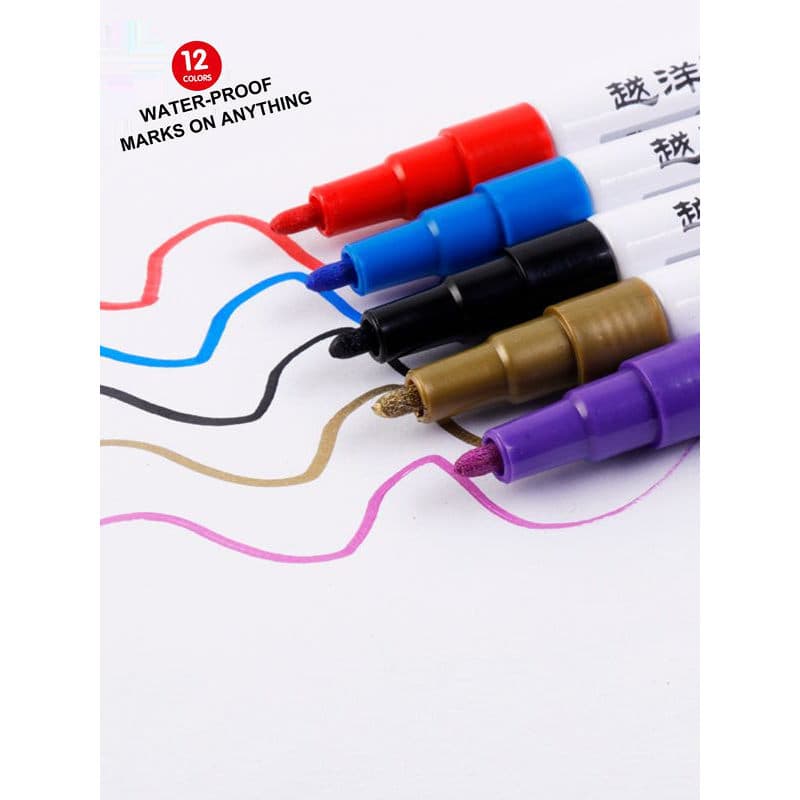 Yueyang FS120 caneta de pintura marcador de pneu caneta de Metal caneta de Check-in 1mm pequeno personagem linha desenho