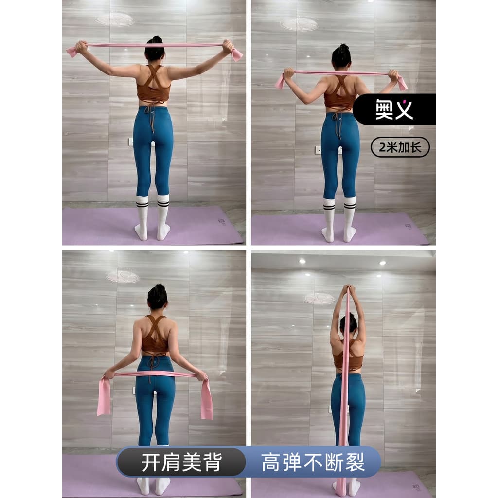 Faixa de tensão para ioga, corda elástica dedicada para treinamento de força, Fitness, faixa elástica para treinamento d