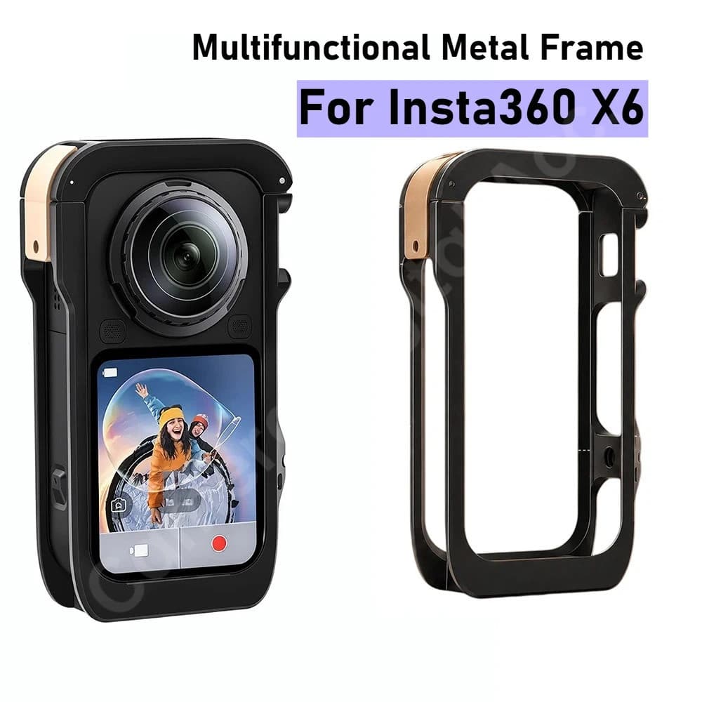 Em Estoque Capa Protetora De Liga De Alumínio Para Gaiola De Coelho Insta360 X6/Estrutura De Metal Multifuncional Montag