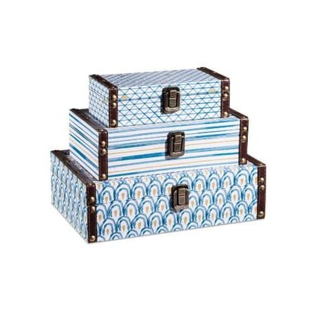 Kit Caixa Com 3 Peças Mart Estampado
