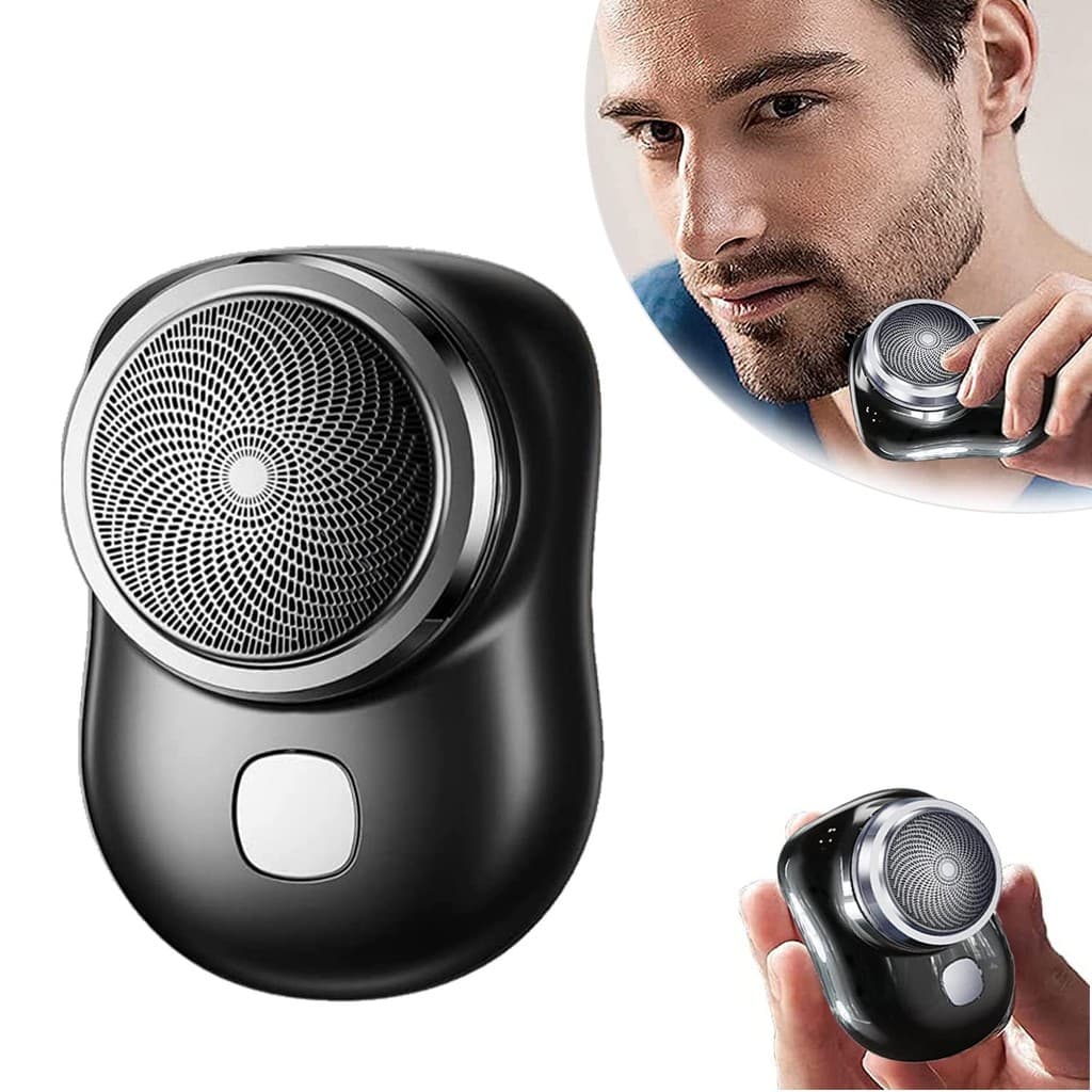 Barbeador elétrico portátil Mini-barbeador, 2023, mini barbeador elétrico para homens, barbeador recarregável fácil de u