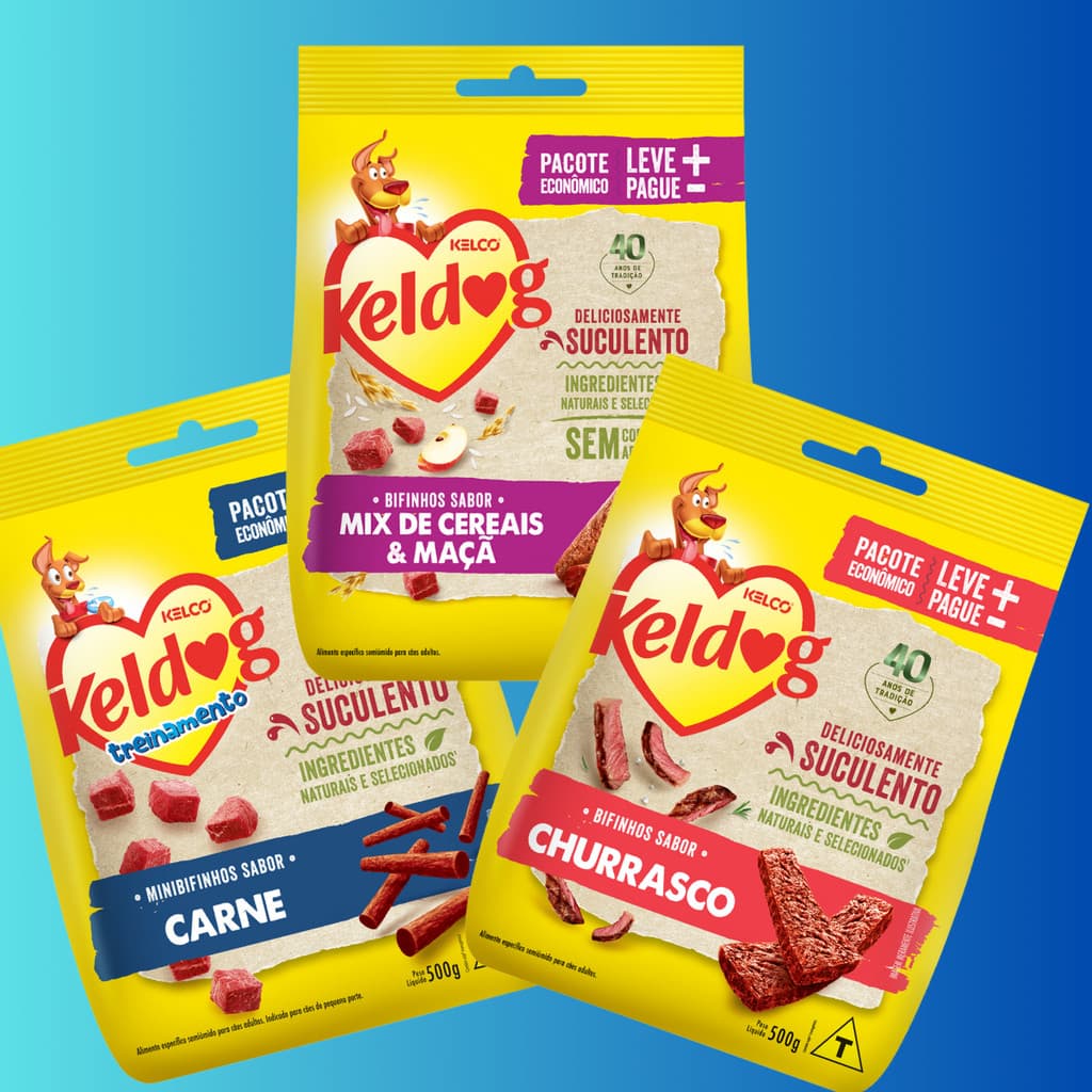 Petisco Keldog Bifinho Churrasco 500g Para Cachorros Recompensa e Treino Adestramento Agrado Diário