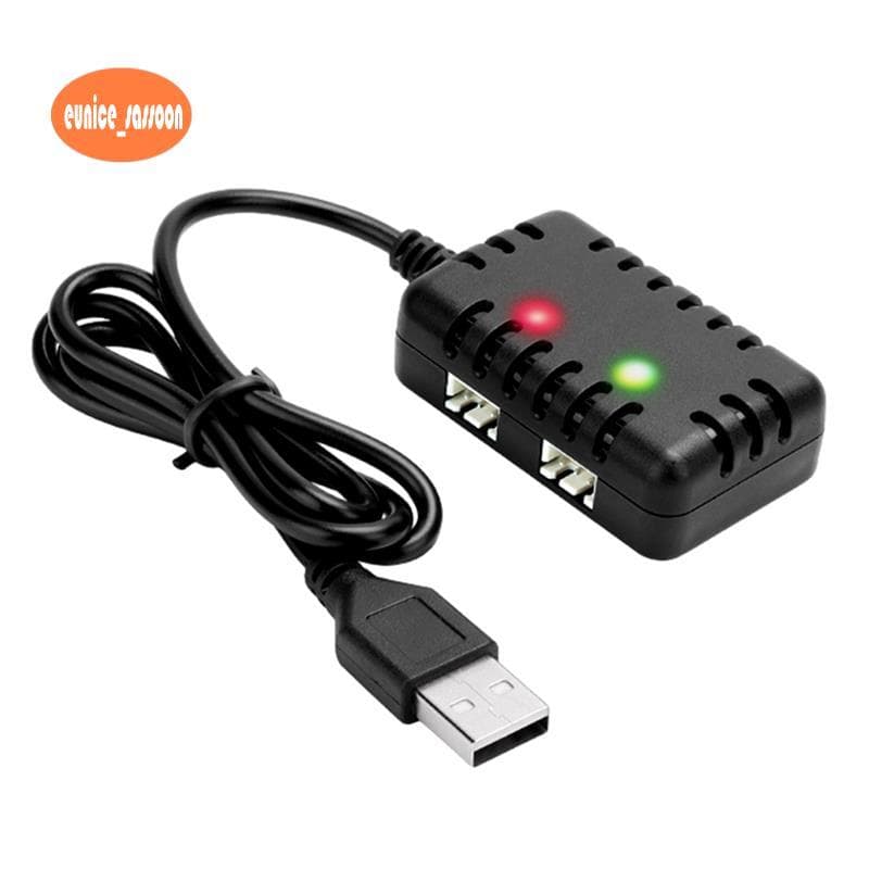 Carregador 2 Em 1 2S 7.4V Com Plugue Conector XH-3P Para Carros E Caminhões AX24 SCX24 UTB18 SCX24 RC , Baterias De Líti
