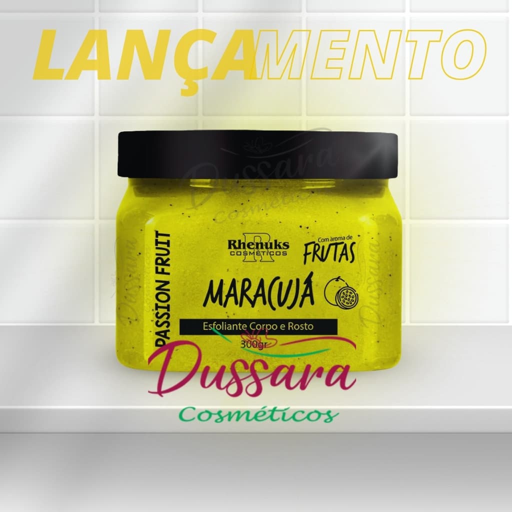 Esfoliante Para Corpo E Rosto - Maracujá - 300g - Rhenuks