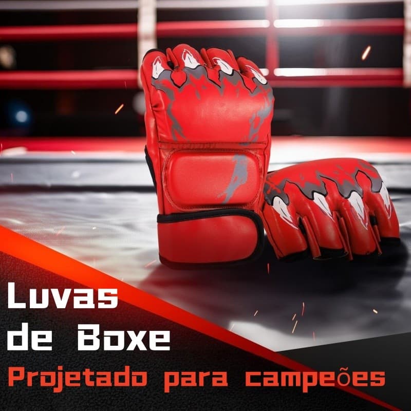 Luvas De MMA Luvas De Boxe Meio Dedo Para Homens E Mulheres UFC Luta Para Treinamento Saco De Pancadas Muay Thai Boxe