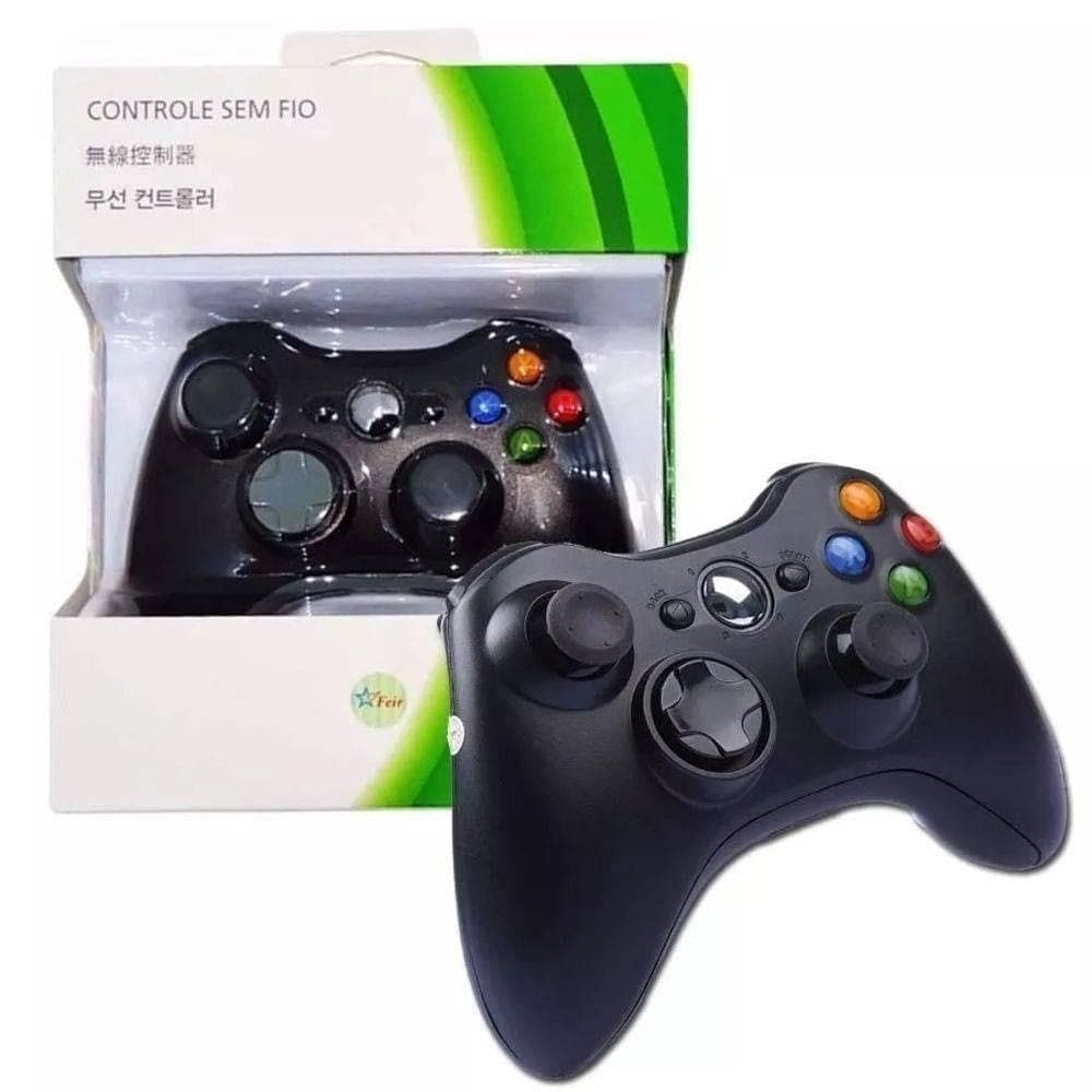 Controle X Box 360 Sem Fio+bateria Recarregável